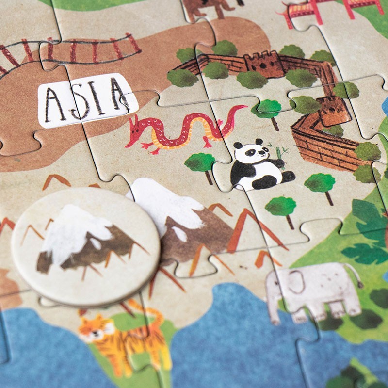world countries map puzzle